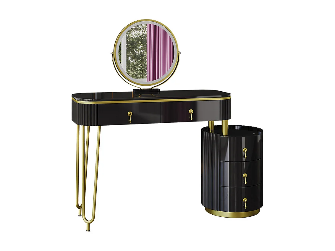 Tocador negro 100x40x79 charlène