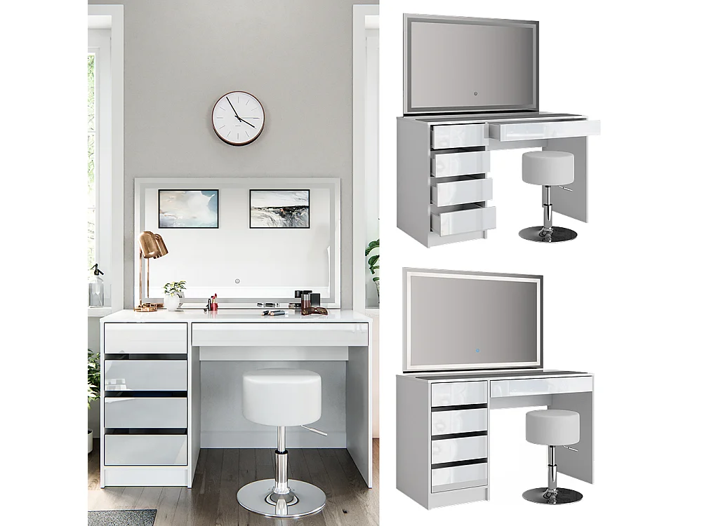 Tocador blanco 120x55x75 sherry