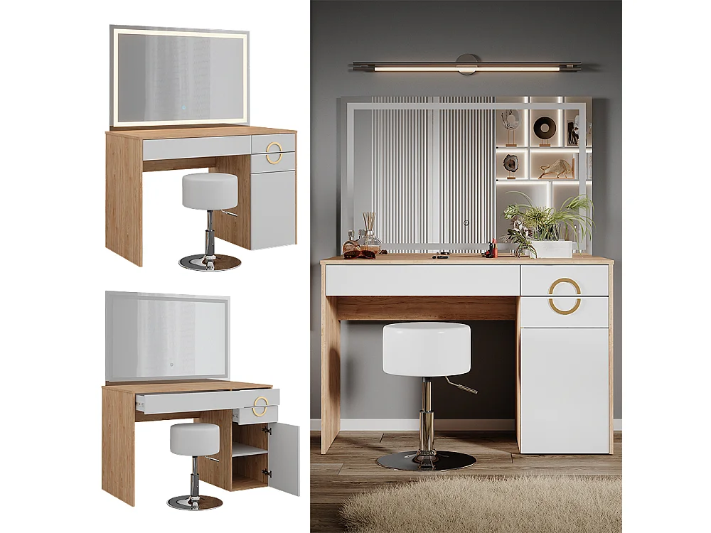 Tocador rockford hickory natural 115x55x76.4 adela