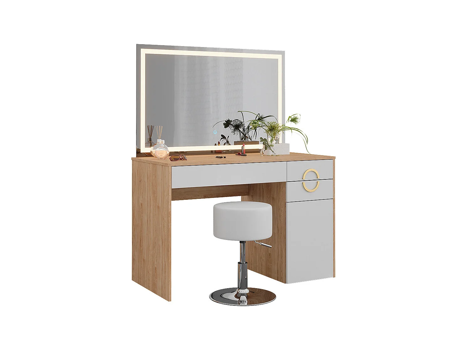 Tocador rockford hickory natural 115x55x76.4 adela