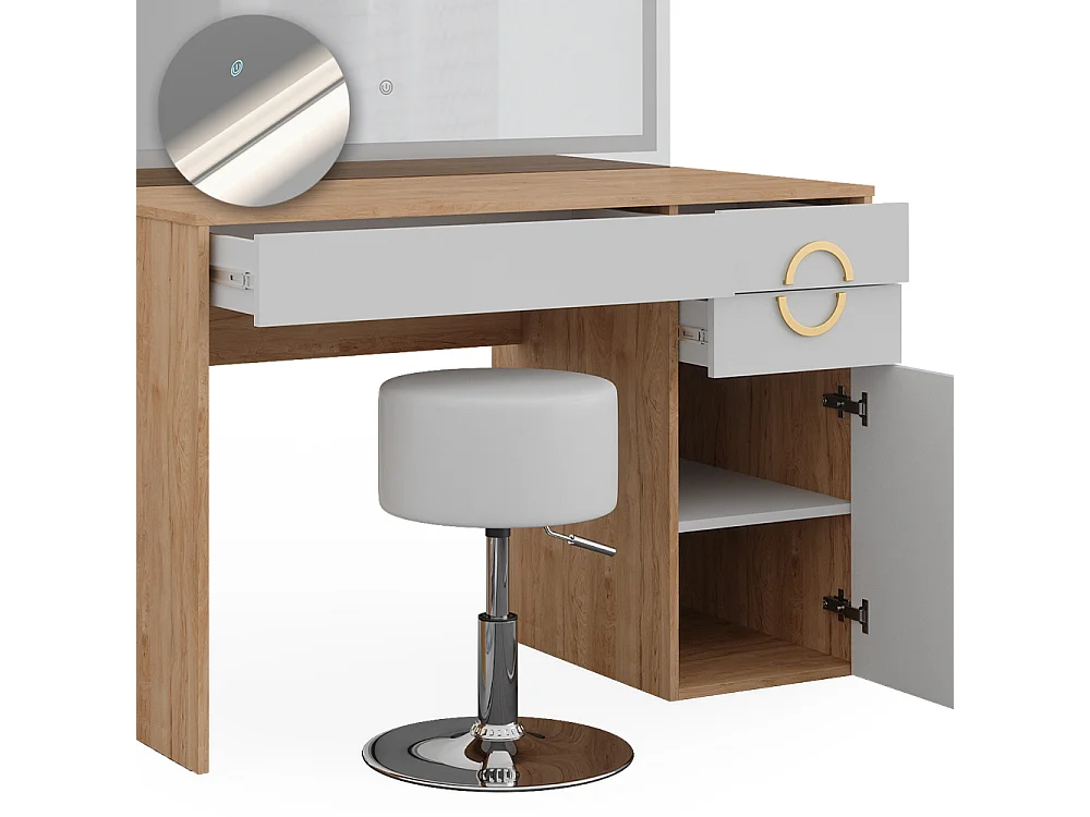 Tocador rockford hickory natural 115x55x76.4 adela