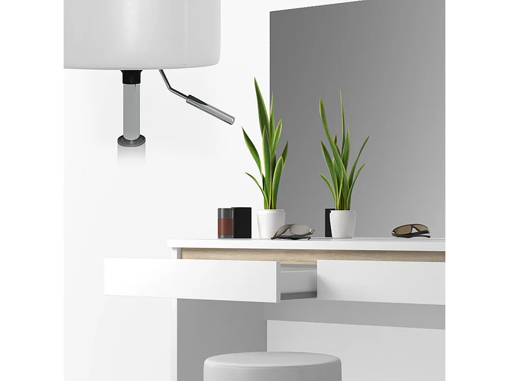 Tocador blanco 120x41.8x83 emma