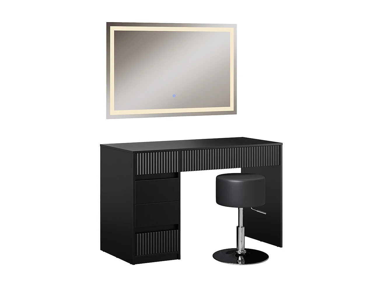 Dressing table black 120x55x76 omira