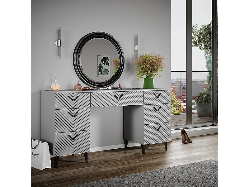 Kaptafel grijs 150x45x78.1 anett