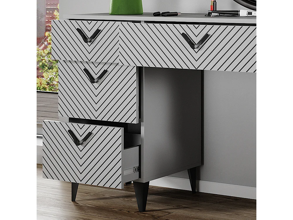 Coiffeuse gris 150x45x78.1 anett