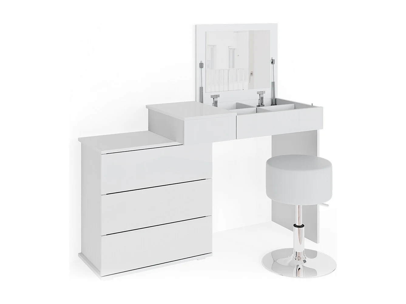 Tocador blanco 117.4x45x78 lotos