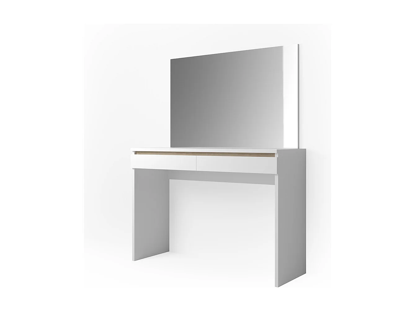 Coiffeuse blanc 120x41.8x83 emma