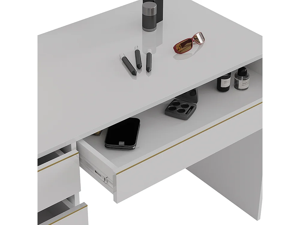 Vanity white/gold 120x55x75 sherry