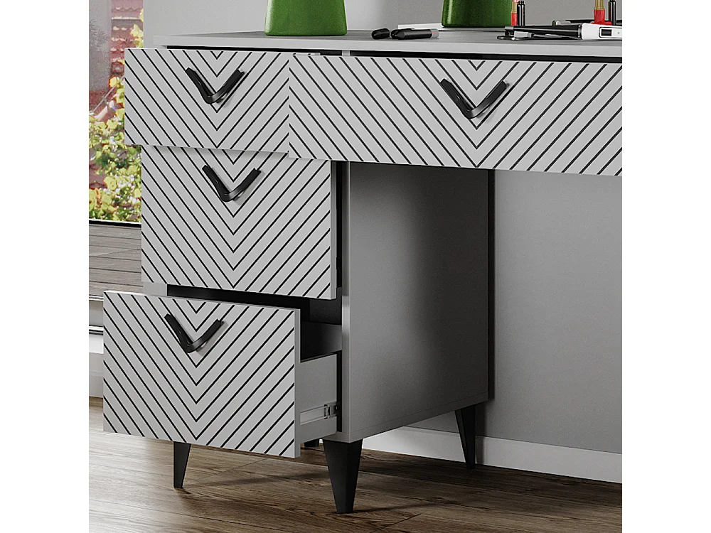 Coiffeuse gris 150x45x78.1 anett