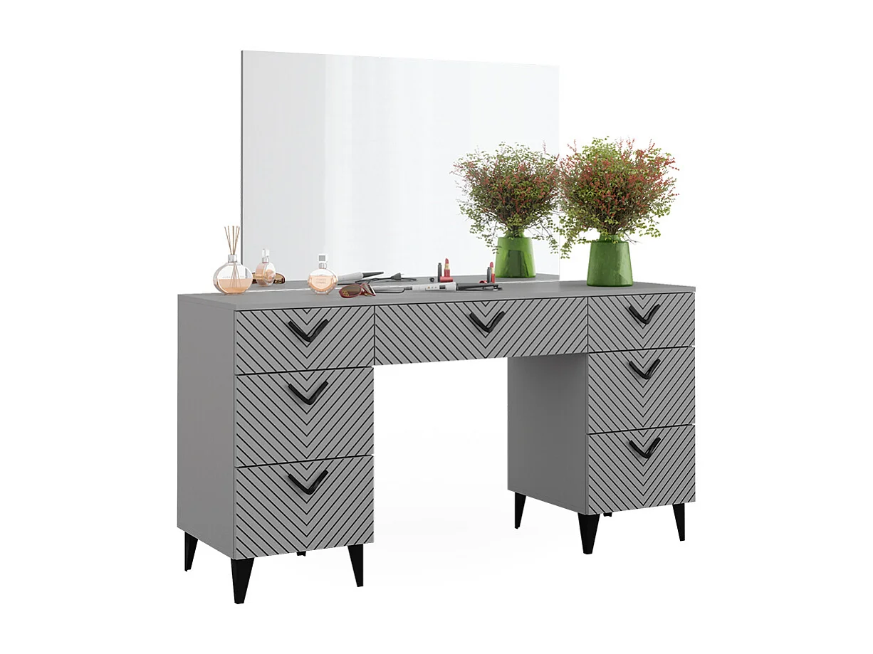 Coiffeuse gris 150x45x78.1 anett