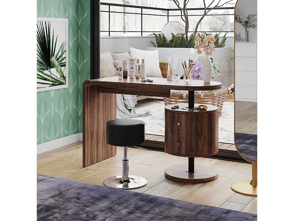 Schminktisch eiche rustikal 120x50x76 lara