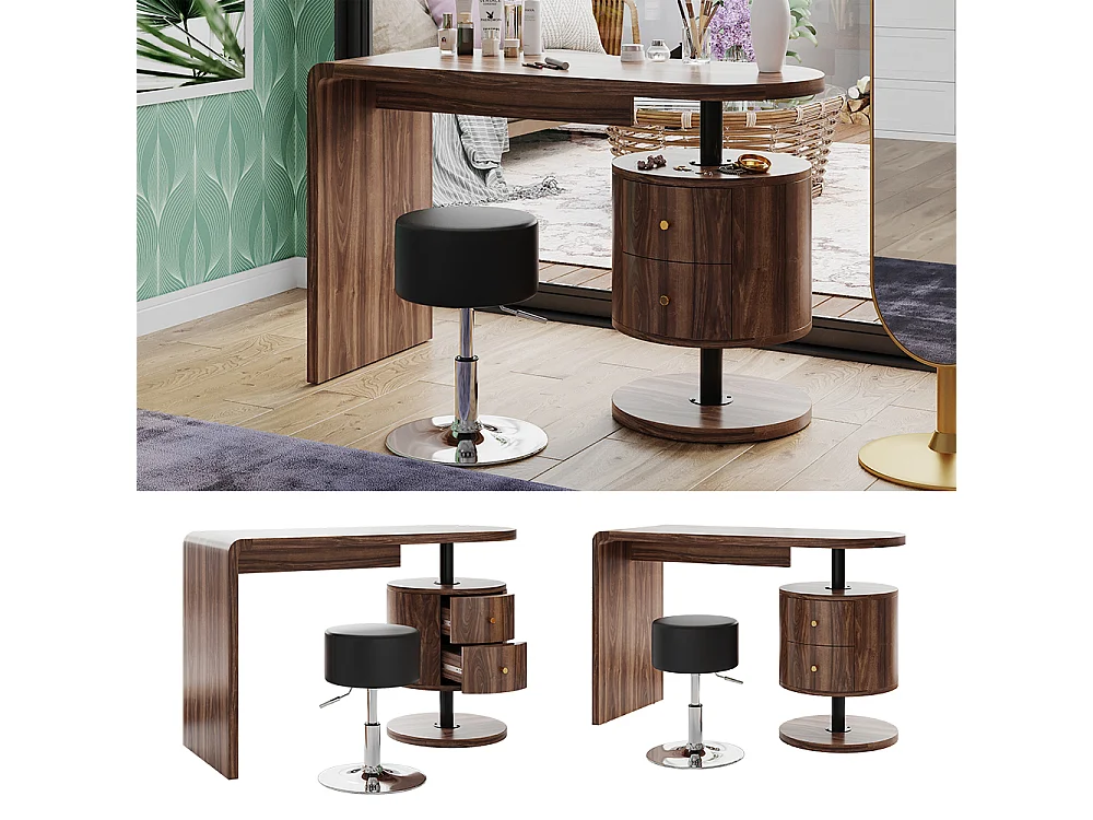 Coiffeuse chêne rustique 120x50x76 lara