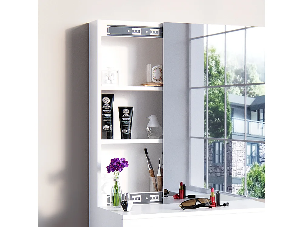 Coiffeuse blanc 68x42x155 melle