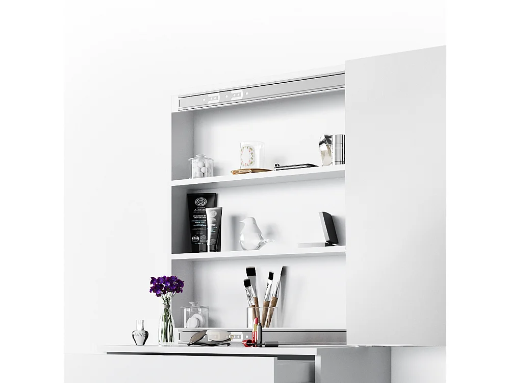 Coiffeuse blanc 68x42x155 melle