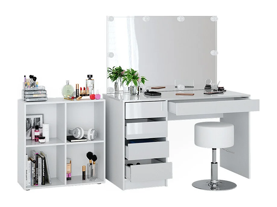 Coiffeuse blanc 120x55x75 sherry