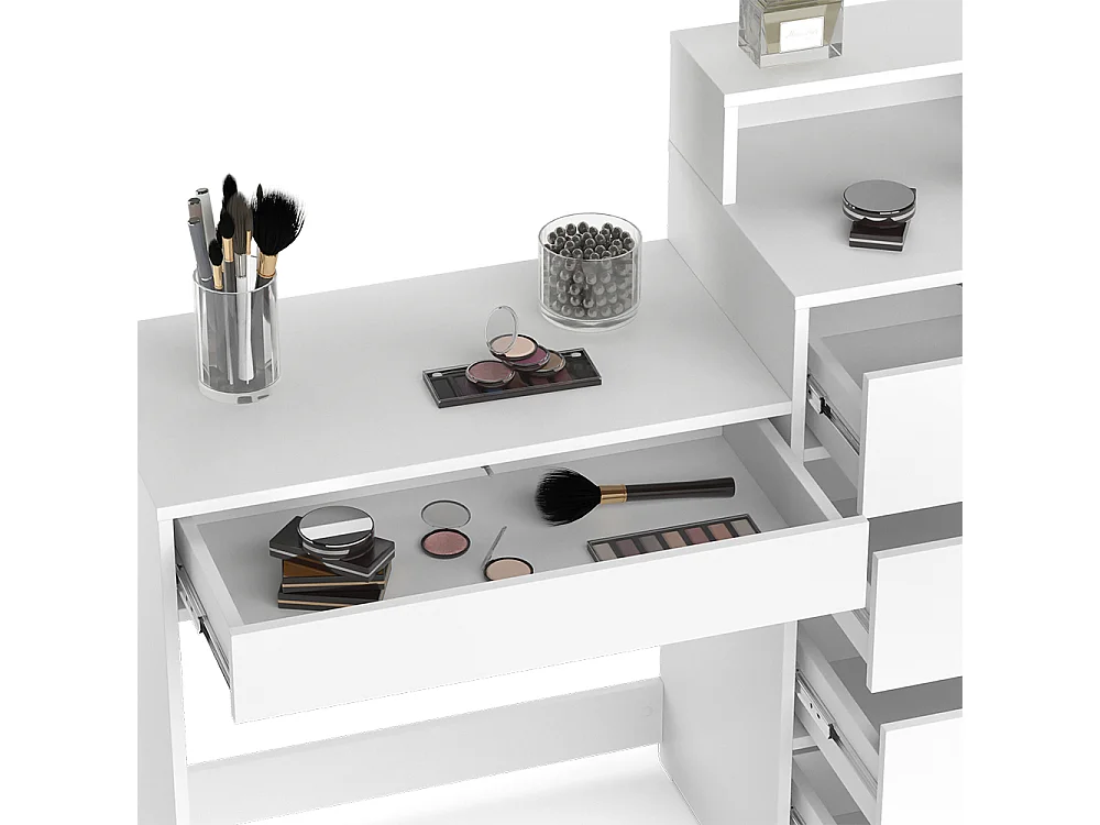 Coiffeuse blanc 110.5x40.3x100.6 naara