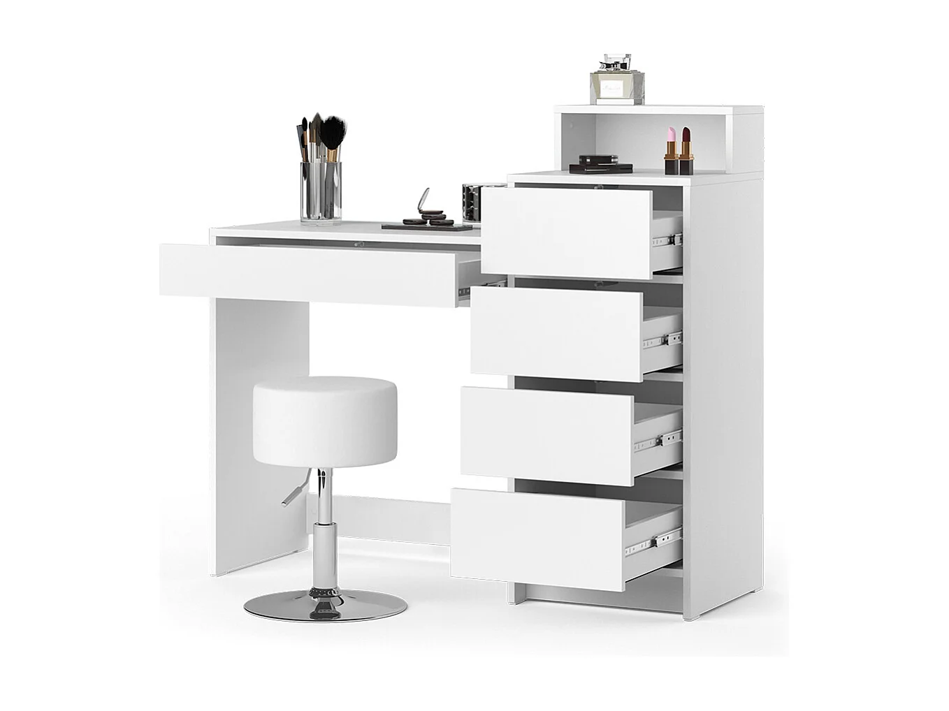 Coiffeuse blanc 110.5x40.3x100.6 naara