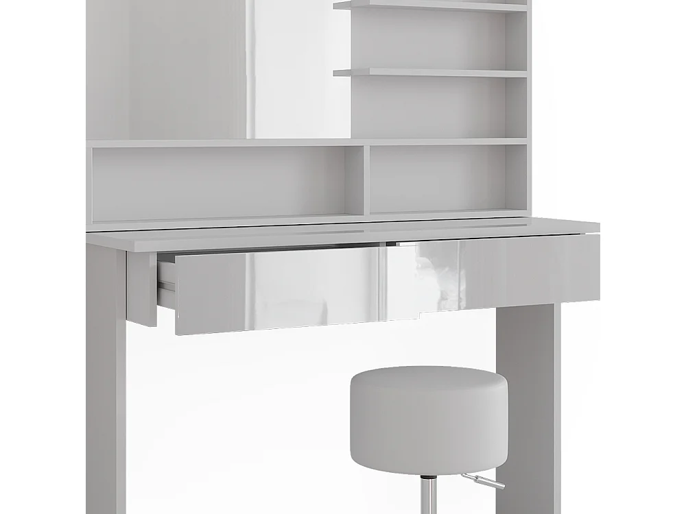 Coiffeuse blanc 120x40x83.5 azur