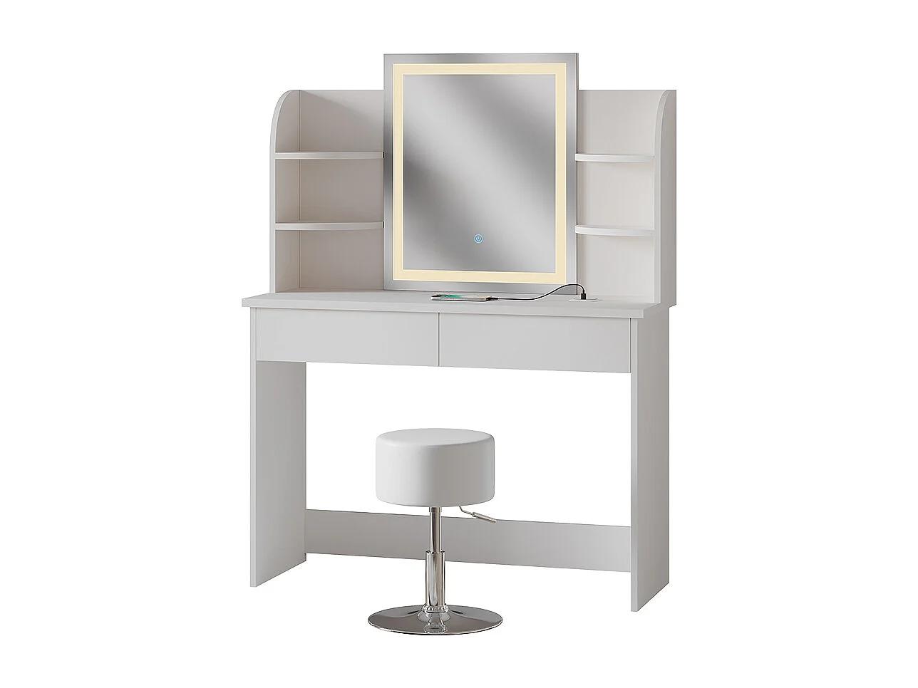 Schminktisch weiß 106x40x142 charlotte