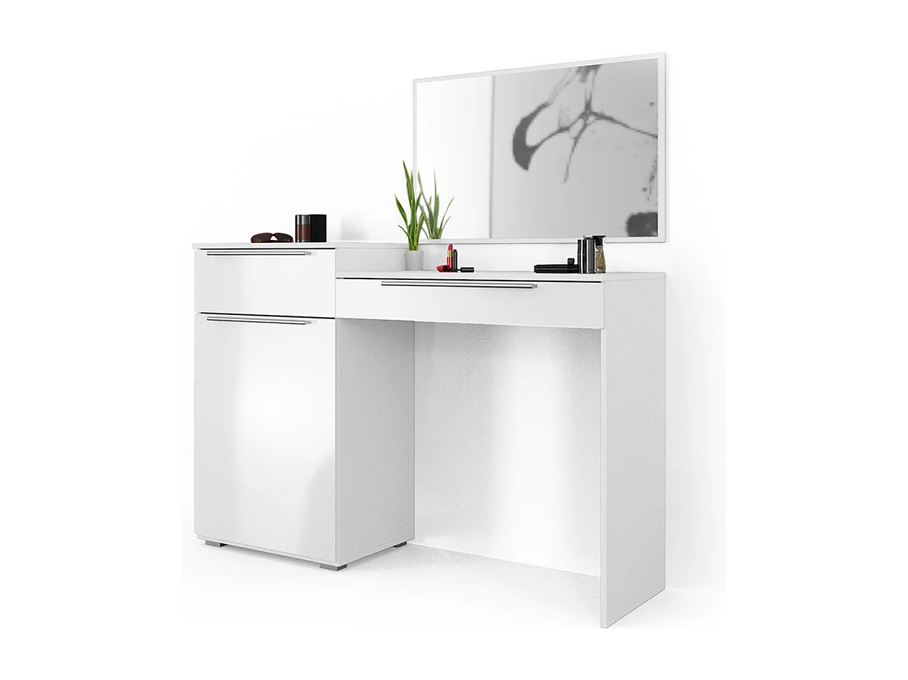 Coiffeuse blanc 135x39x90 lilli