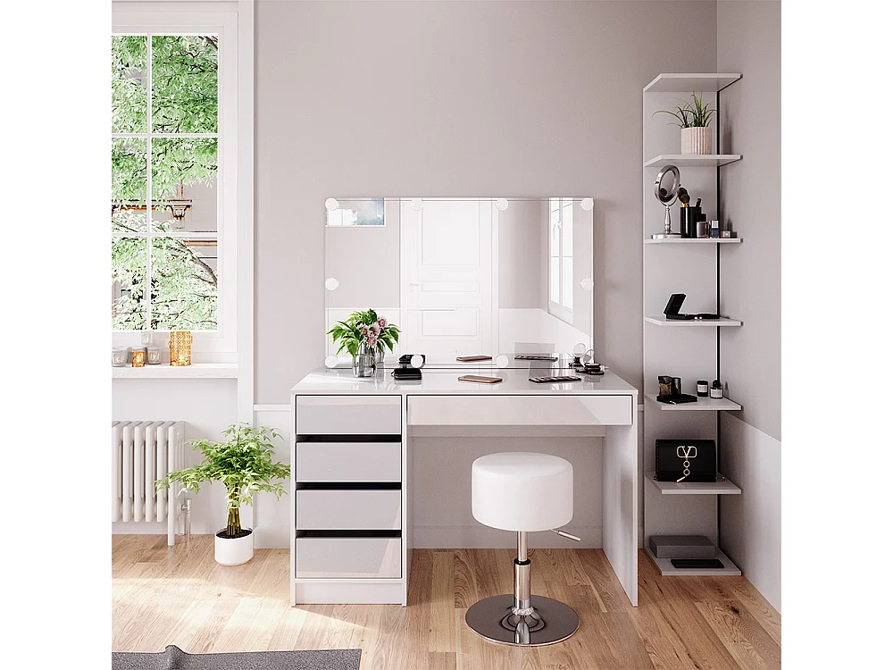 Coiffeuse blanc 120x55x75 sherry