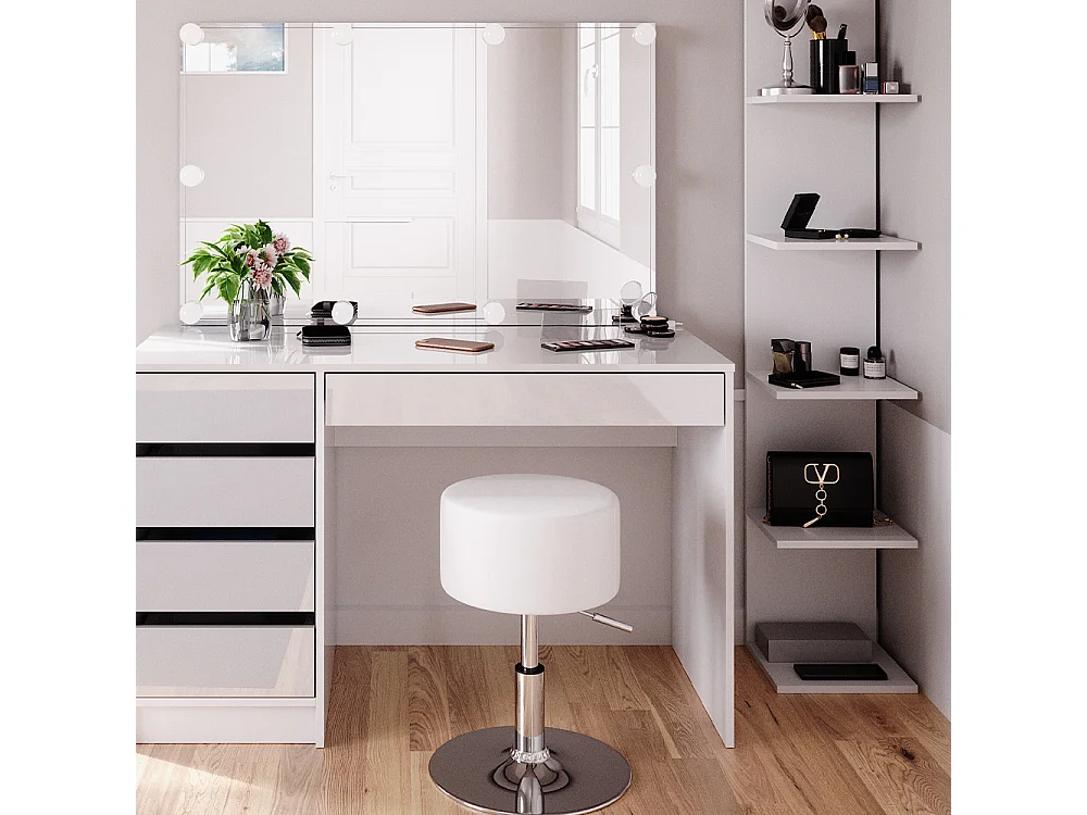 Coiffeuse blanc 120x55x75 sherry