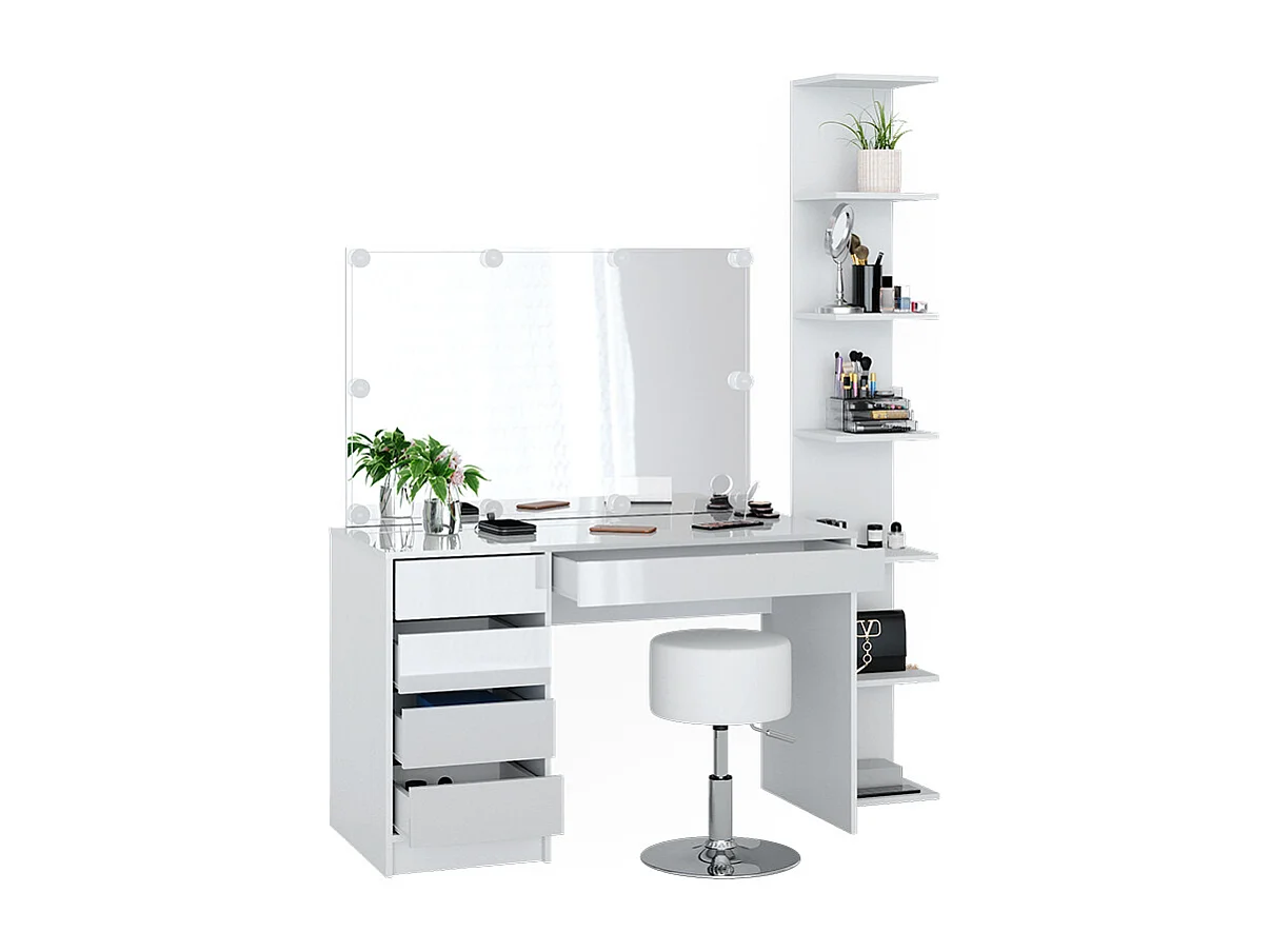 Coiffeuse blanc 120x55x75 sherry