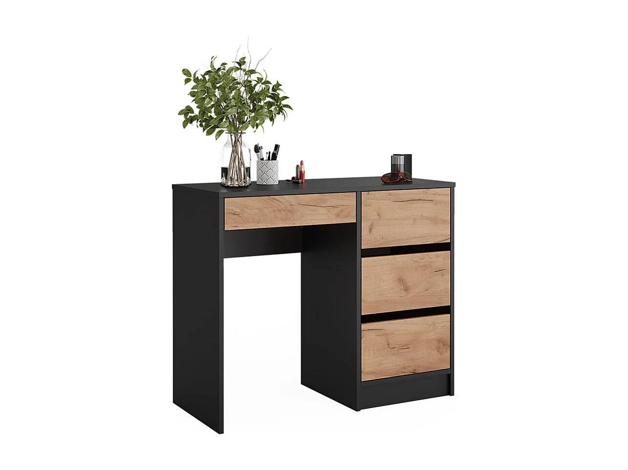 Dressing table anthracite/golden oak 90x40x75 sherry