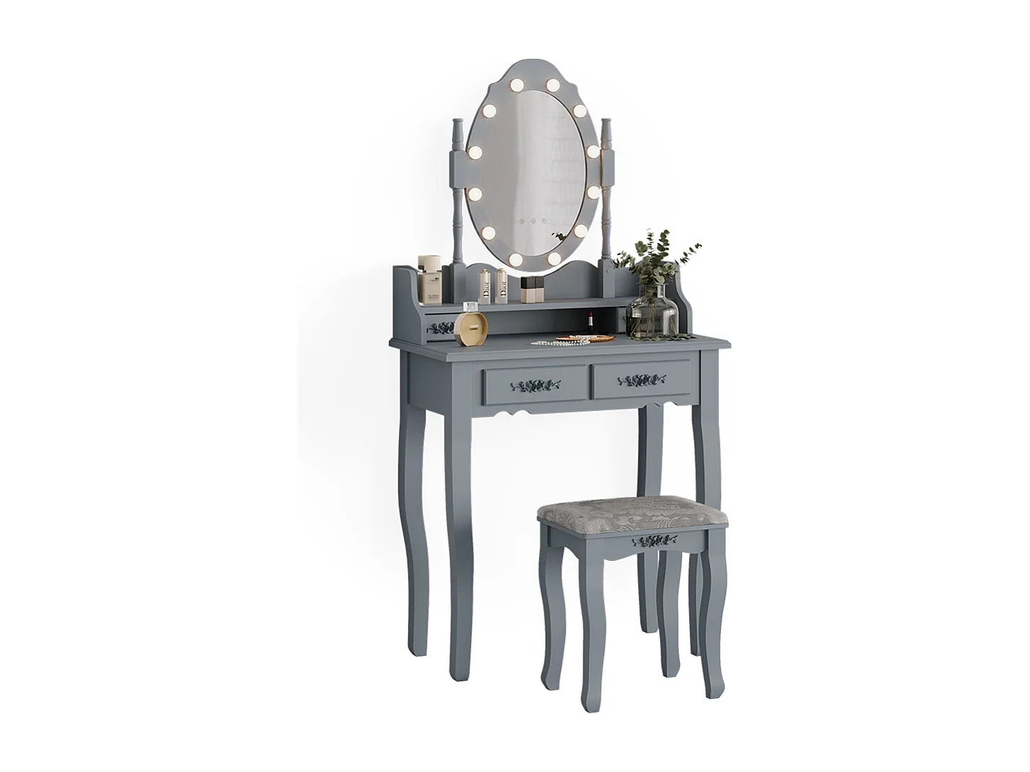 Tocador gris 75x40x146.5 maggie