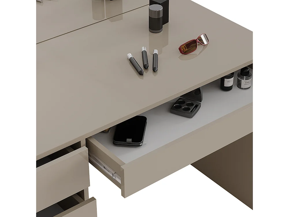 Coiffeuse grège 120x55x75 sherry