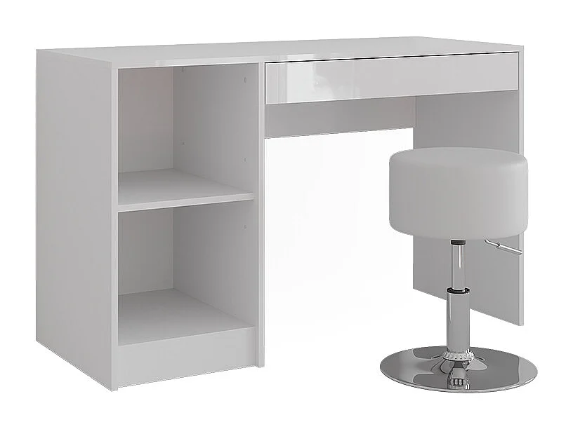 Coiffeuse blanc/blanc brillant 119.8x50.1x76 sherry