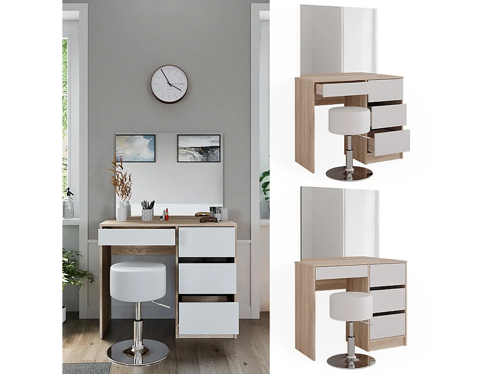 Coiffeuse sonoma 90x40x75 sherry