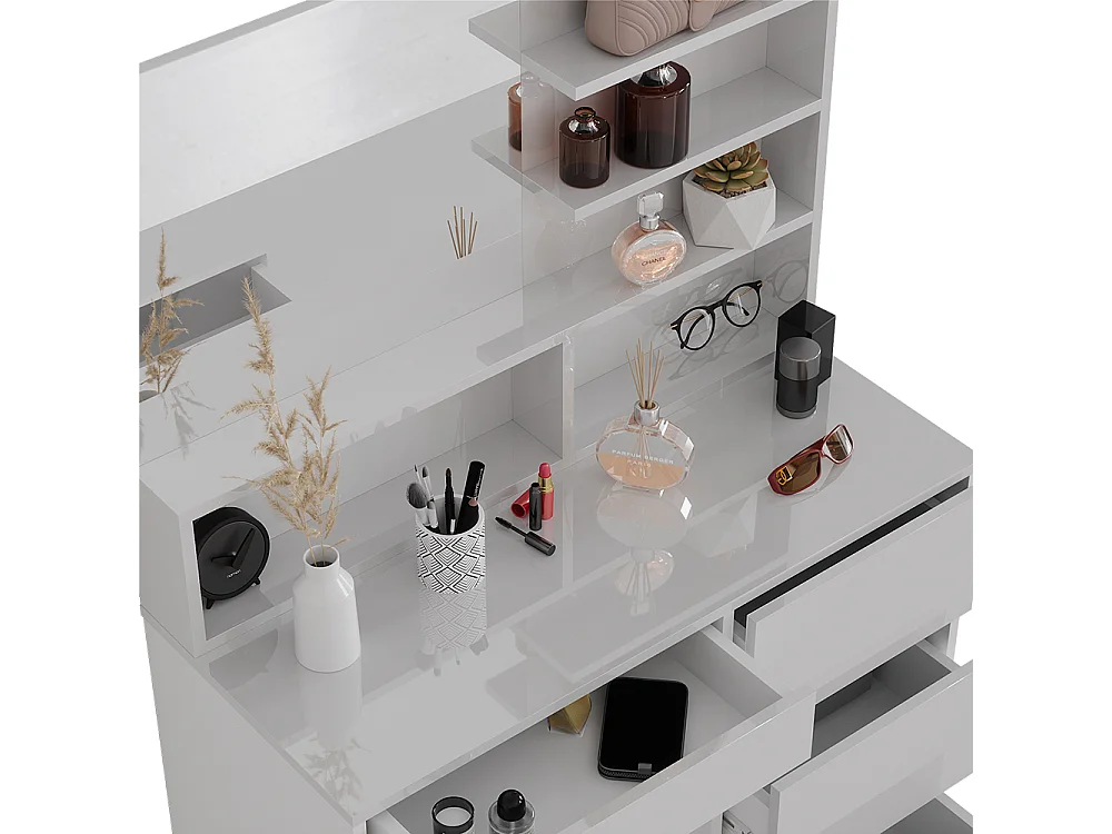 Tocador blanco 80x40x127.4 sherry