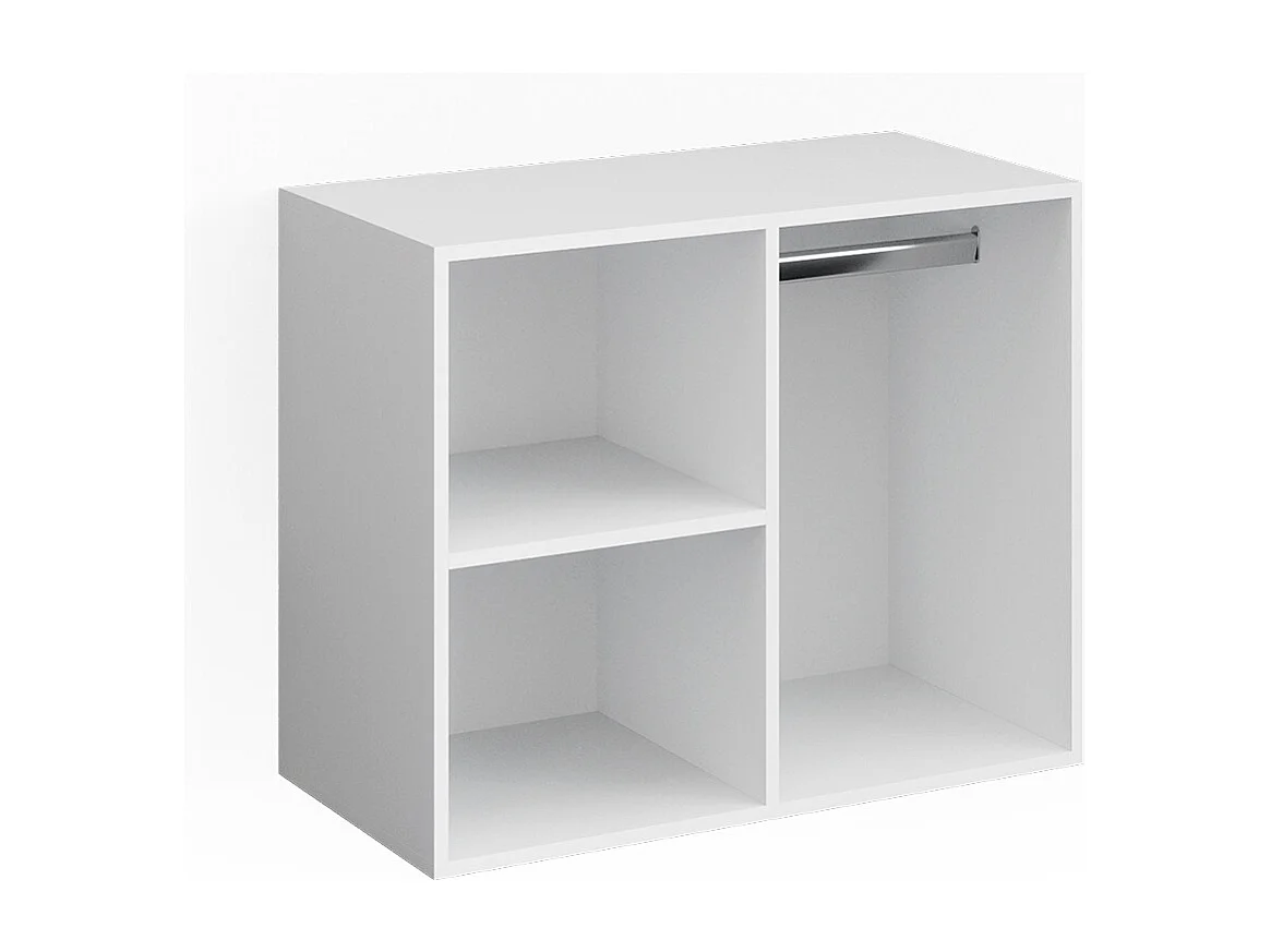 Kommodebordsgarderobe hvid 80.1x40x65 isabelle