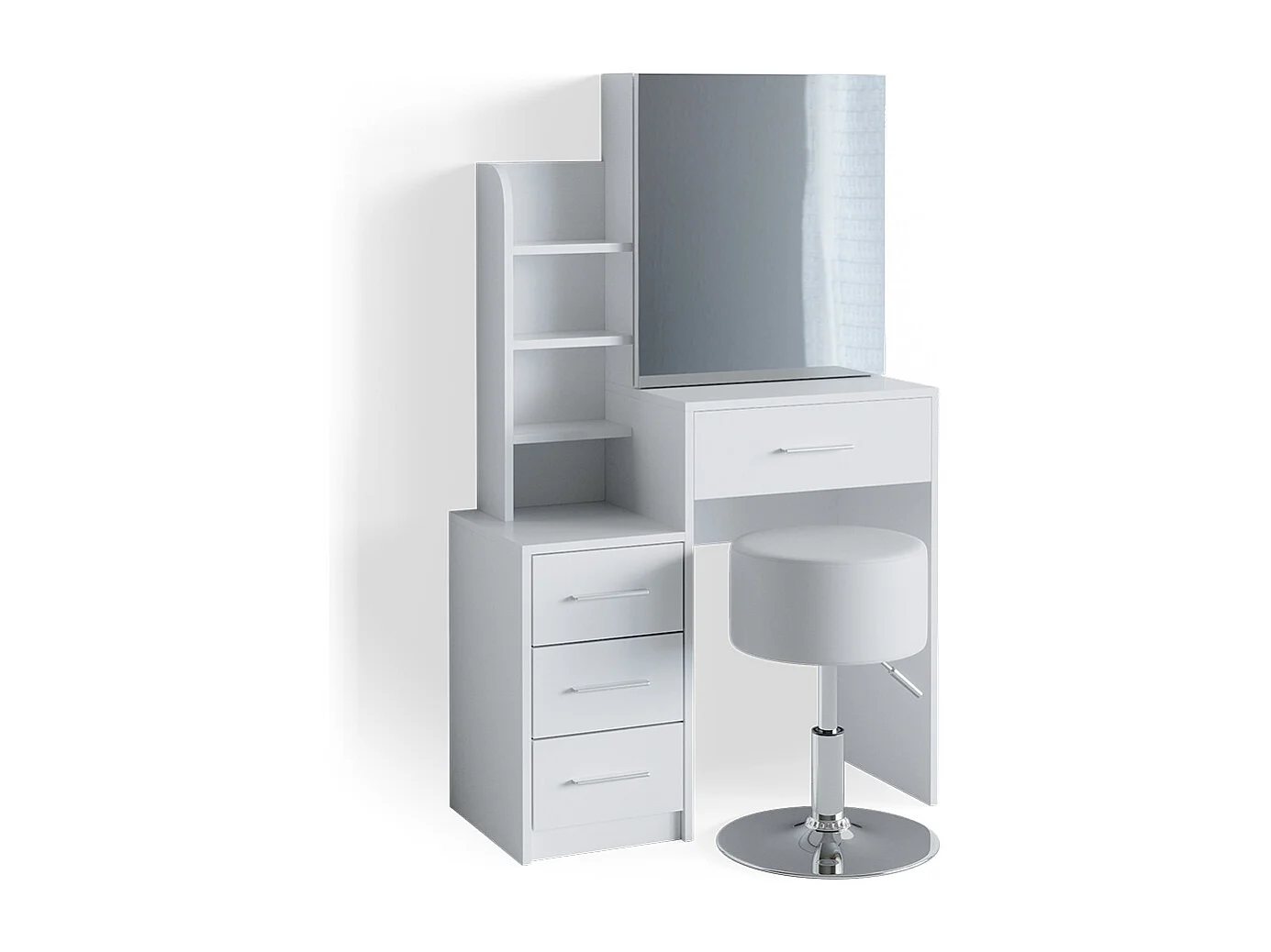 Coiffeuse blanc 80x36x131.6 conrada