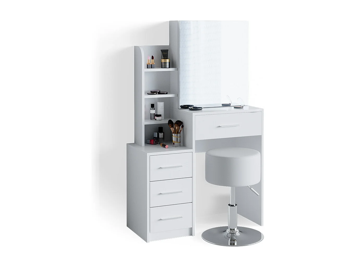 Coiffeuse blanc 80x36x131.6 conrada