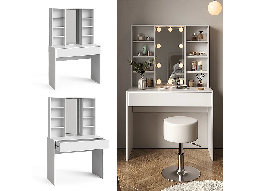 Tocador blanco 93x40x147 alexa