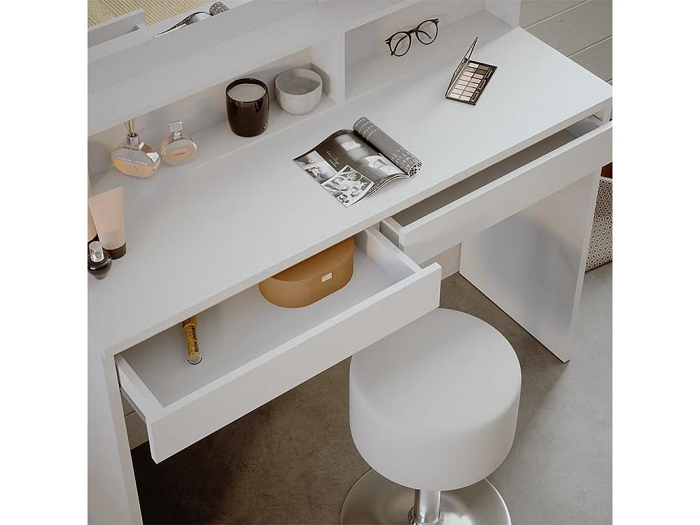 Tocador blanco 120x41.8x83 emma