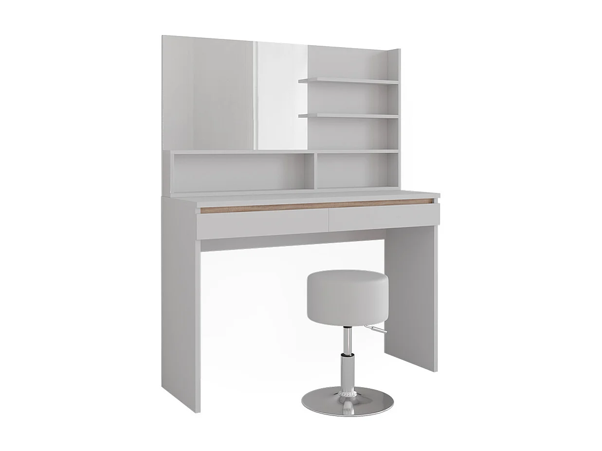 Coiffeuse blanc 120x41.8x83 emma