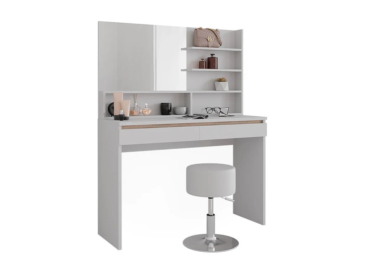 Coiffeuse blanc 120x41.8x83 emma