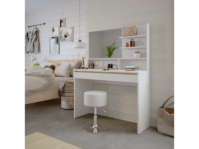 Tocador blanco 120x41.8x83 emma