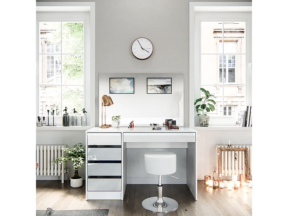 Coiffeuse blanc 120x55x75 sherry