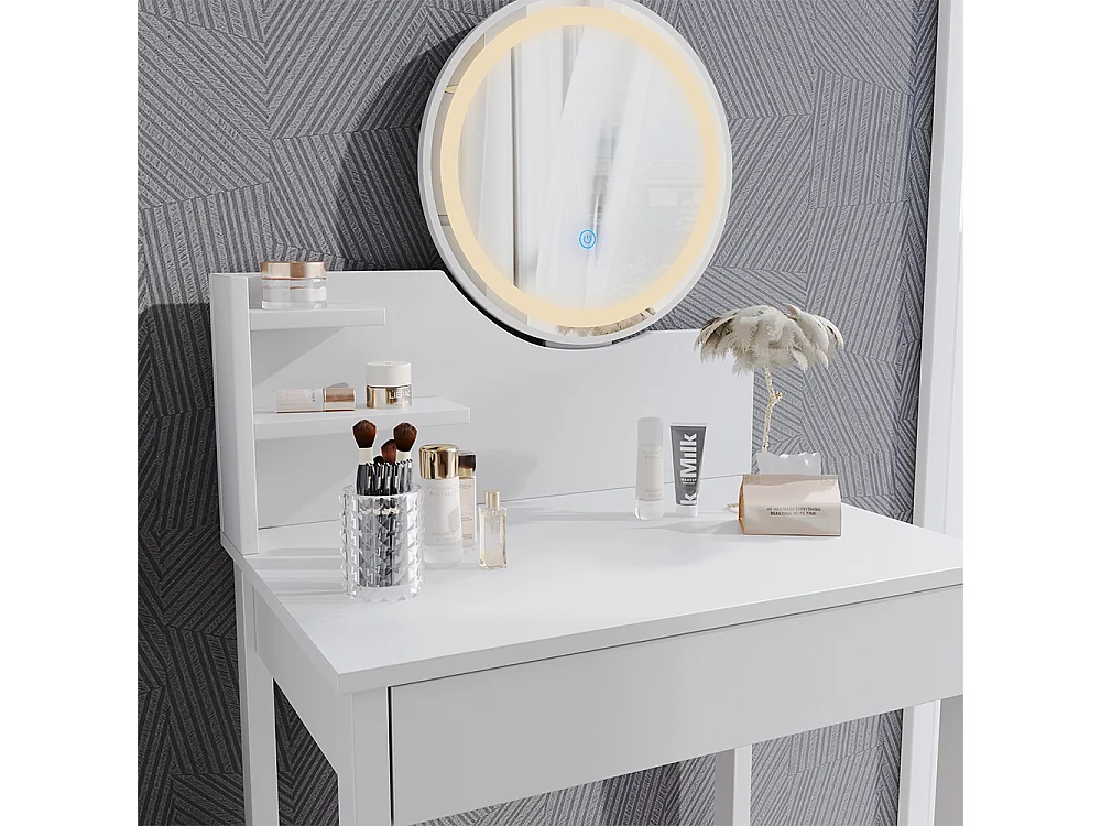 Coiffeuse blanc 60x40x127.5 surrey