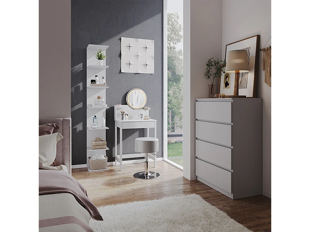Frisørbord hvid 60x40x127.5 surrey