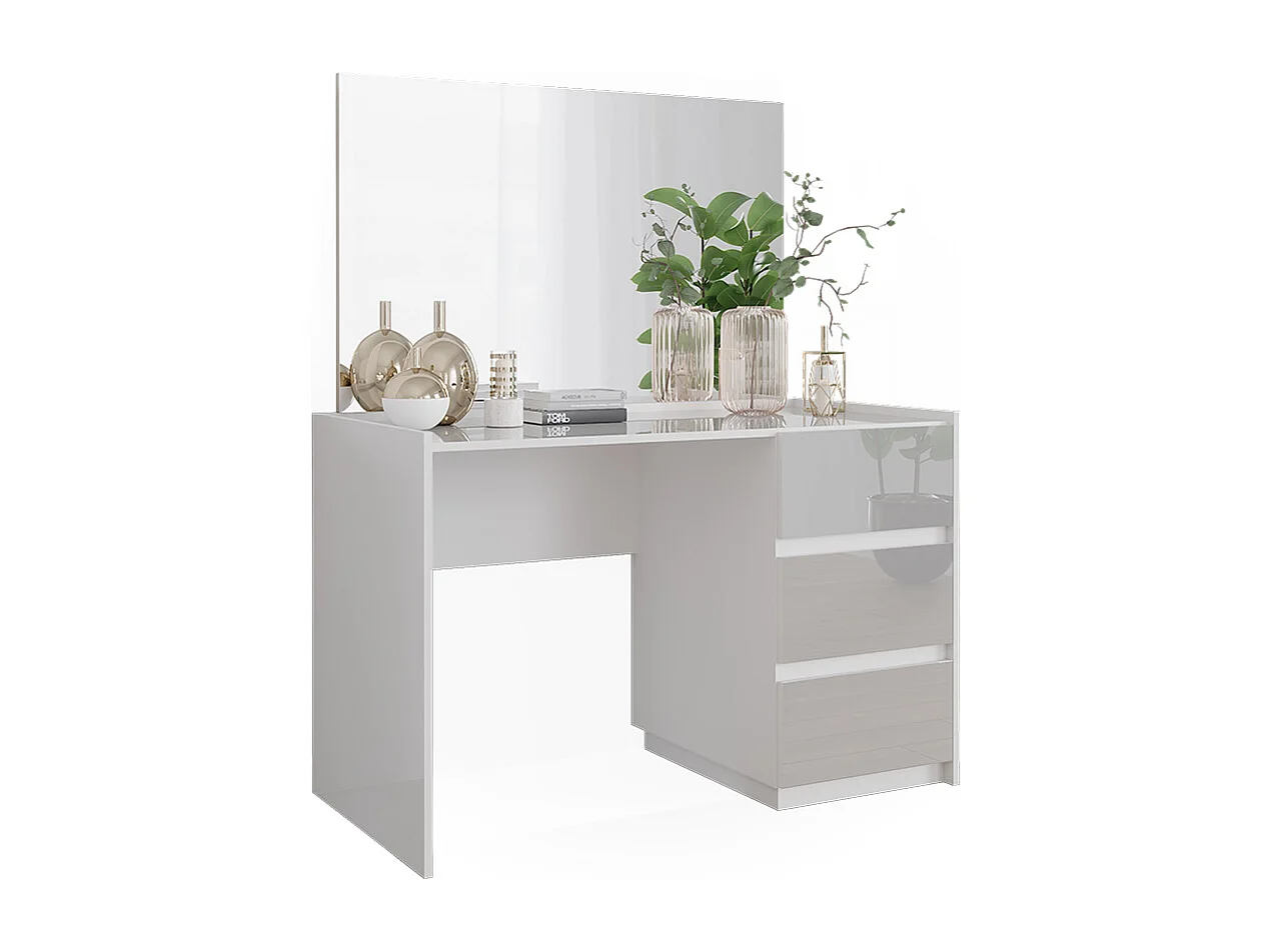 Tocador blanco alto brillo 120x60x78.6 marla