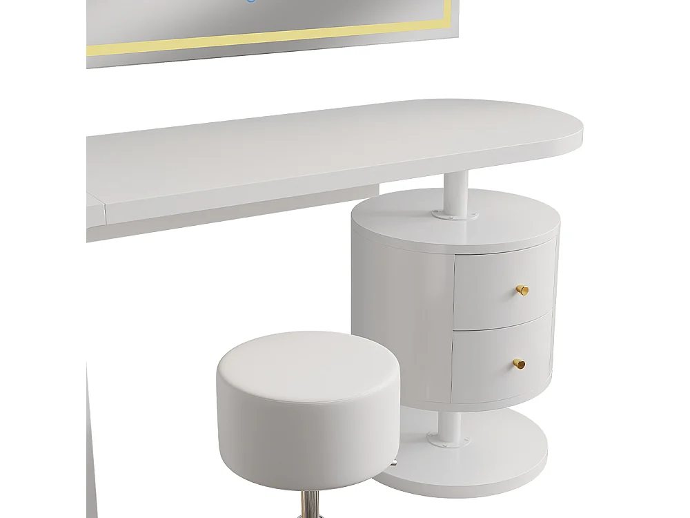 Coiffeuse blanc 120x50x76 lara