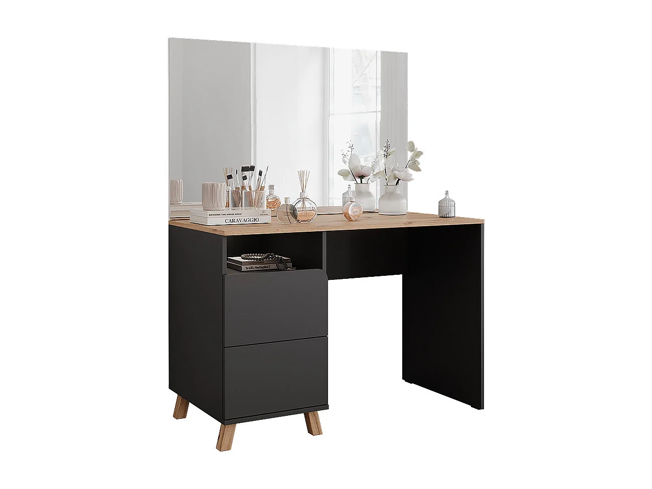 Vanity table anthracite/artisan 110x55x75 karen