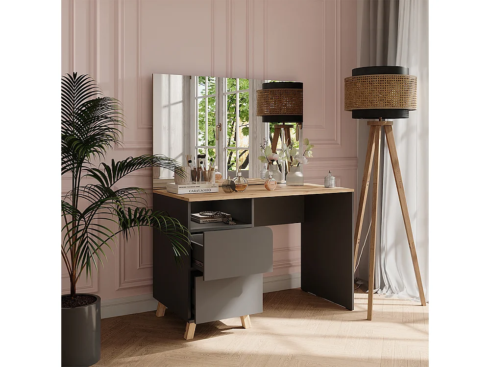 Vanity table anthracite/artisan 110x55x75 karen