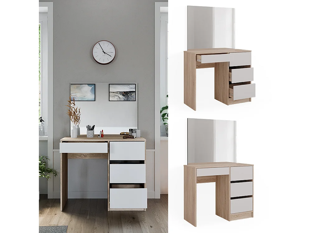 Coiffeuse sonoma 90x40x75 sherry