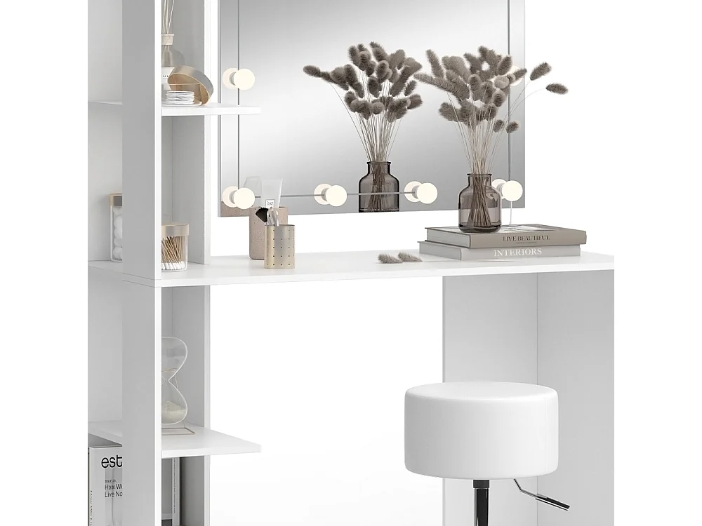 Schminktisch weiß 122.2x55.2x75.8 tower